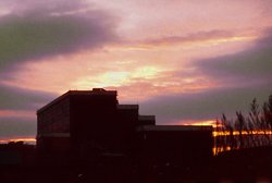Sunset near the old Barking Power Station. Wallpaper