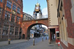 Eastgate Clock in Chester August 2009 Wallpaper