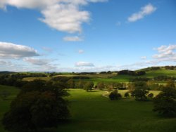Capernwray Hall, view from the tower Wallpaper