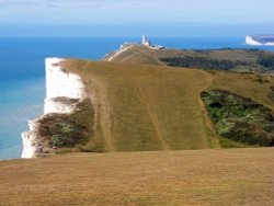 Looking west from Beachy Head Wallpaper