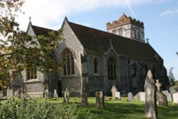 Bisham Church and Churchyard Wallpaper
