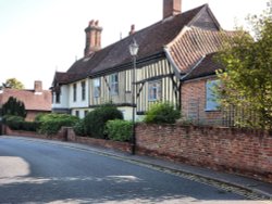 Old houses in Halesworth.
