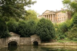 Prior Park College and the Serpentine Lake Wallpaper