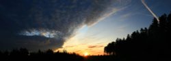 Cannock Chase sunset panorama 2 Wallpaper