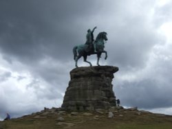 Statue of George III  in Windsor Great  Park Wallpaper