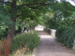 Along the town wall, Chichester Wallpaper