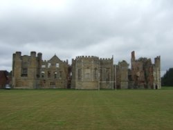 Picturesque playing field: Cowdray House Wallpaper