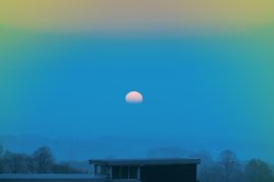 Sun rising over Gateacre.