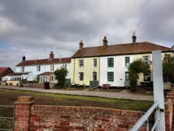 Houses opposite the Harbour Wallpaper