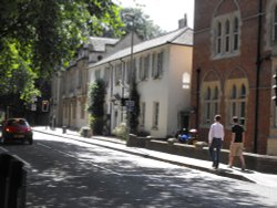 Street Scene in Oxford Wallpaper