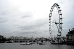 London Eye/Embankment Bridge Wallpaper