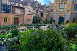 Coughton Court, courtyard. Wallpaper