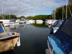 Private Moorings at South walsham. Wallpaper