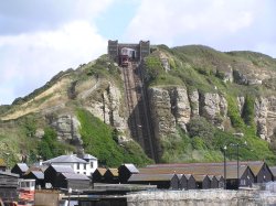 Funicular railway at Hastings Wallpaper