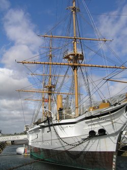 HMS Gannet at Chatham Naval Dockyard