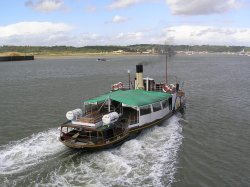 Paddle steamer Kingswear Castle at Chatham Naval Dockyard Wallpaper