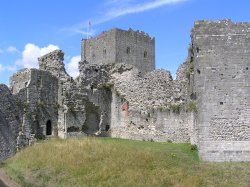 Portchester Castle in Portsmouth Harbour Wallpaper