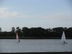 Sailing on Filby Broad