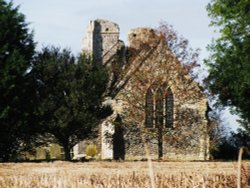 The ruins of Billockby Church also part of Fleggburgh Wallpaper