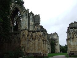 The ruins of St Mary's Abbey Wallpaper