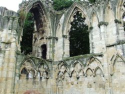 The ruins of St Mary's Abbey