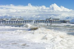Stormy sea at Southwold Wallpaper
