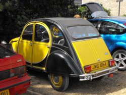 In the car park at Corfe Castle visitors centre Wallpaper
