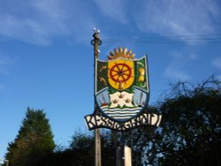 Village sign Wallpaper