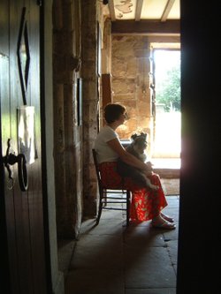 In the Porch of the Church at Breedon