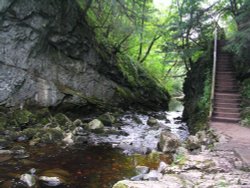 A Waterfall near Ingleton Wallpaper