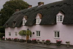 High Street in the village Wallpaper
