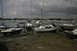 Small Harbour and boats Wallpaper