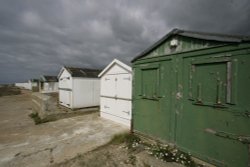 Beach huts Wallpaper