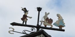 Weather Vane on top of School in Daresbury Village