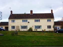 Houses on the village green Wallpaper