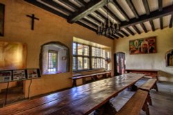 Priory dining room Wallpaper