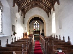 St Margarets South Elmham Church Interior Wallpaper