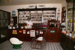 Chemist shop at Yesterdays World Wallpaper