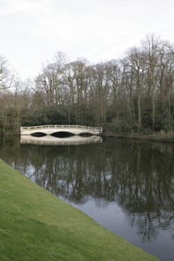 The bridge and pond