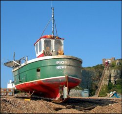 Boat at Hastings Wallpaper