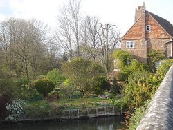 Riverside garden Wallpaper