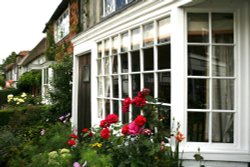 The village  window Wallpaper