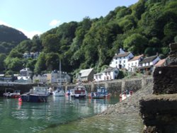 Lynmouth Harbour Wallpaper