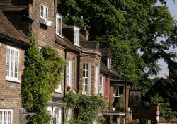 Georgian row of houses. Wallpaper