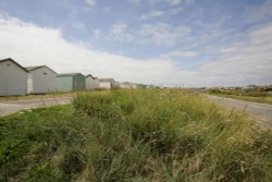 Beach huts Wallpaper
