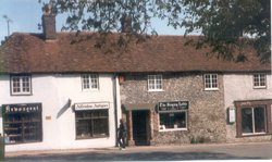 Shops in the Market Square, Alfriston 1986 Wallpaper