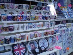 Picture inside a gift shop. Wallpaper