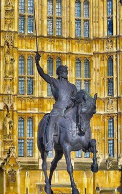 Richard the Lionheart statue, Houses of Parliament