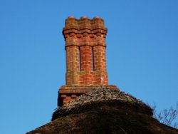 Ornate Chimney in the park Wallpaper