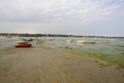 Tide out, River Stour estuary. Wallpaper